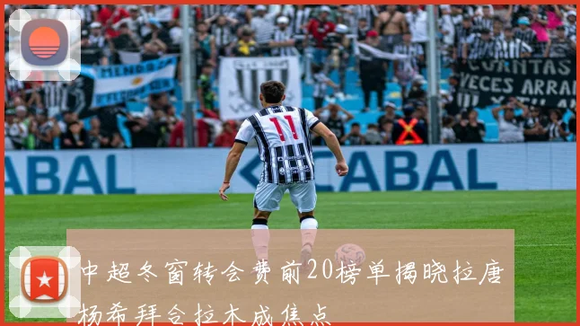 中超冬窗转会费前20榜单揭晓拉唐杨希拜合拉木成焦点